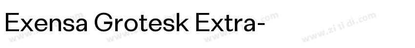 Exensa Grotesk Extra字体转换